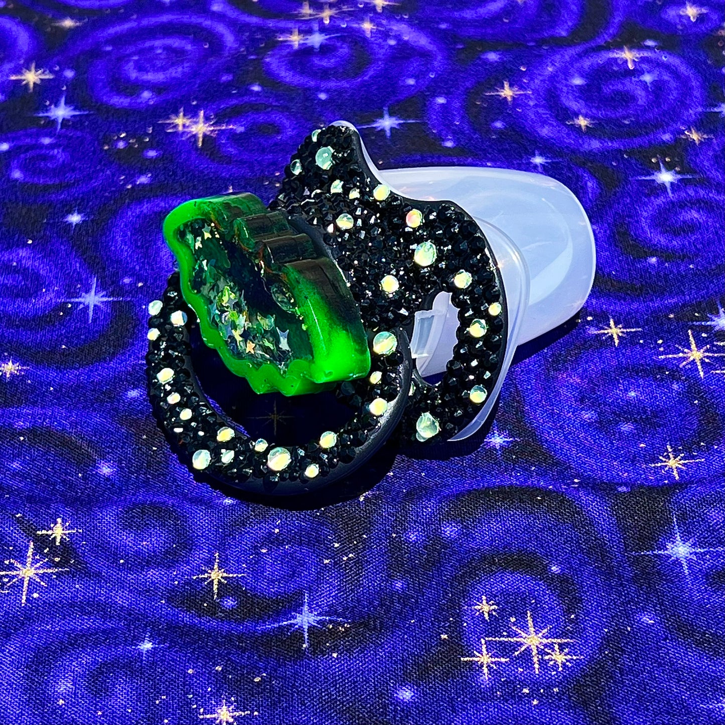 Black and Green Bat Paci