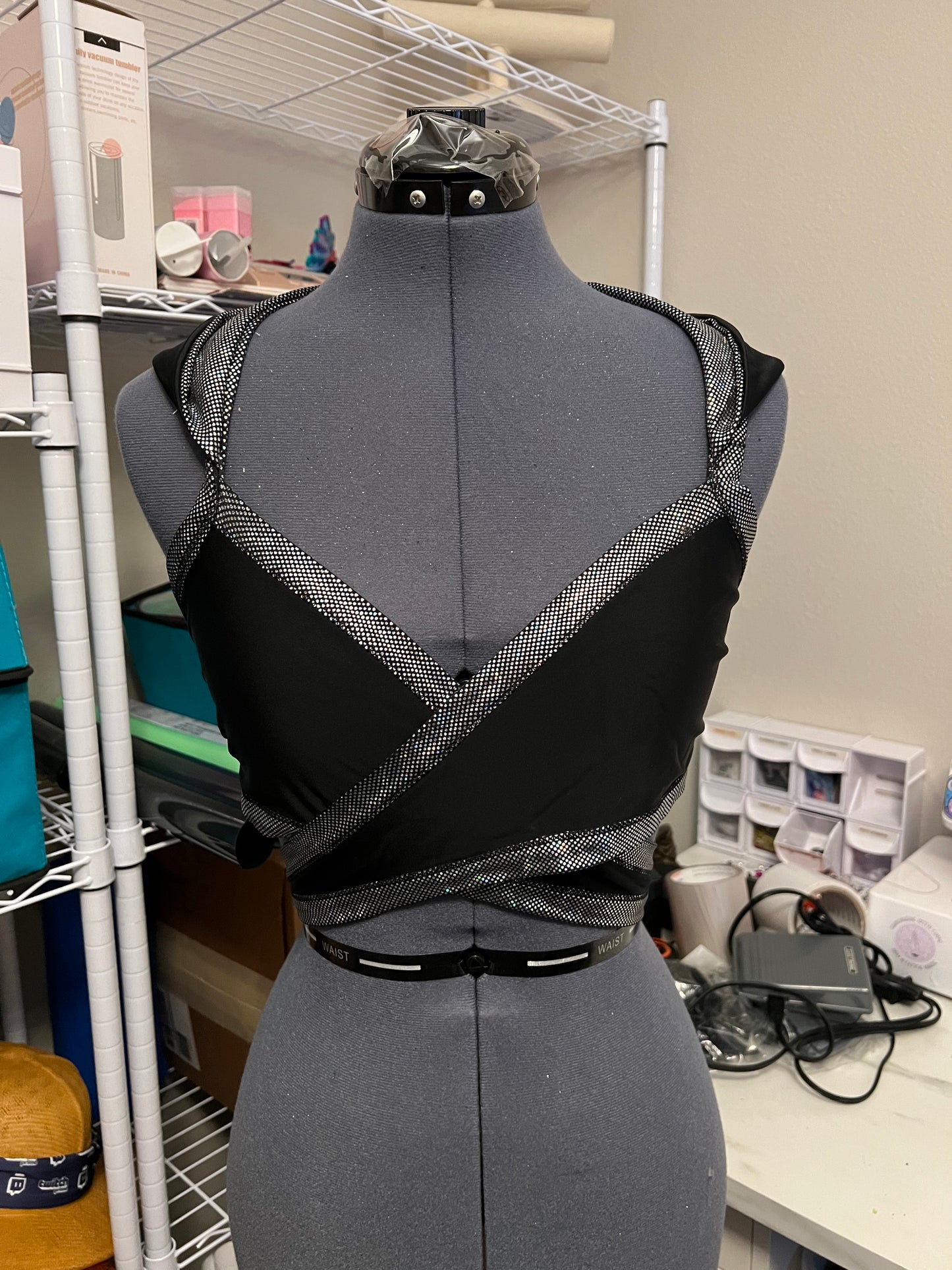 Reversible Hooded Wrap Top