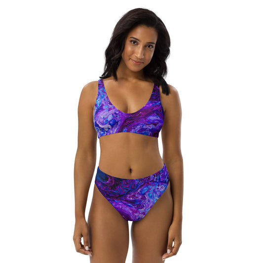 Purple Haze High-Waisted Bikini